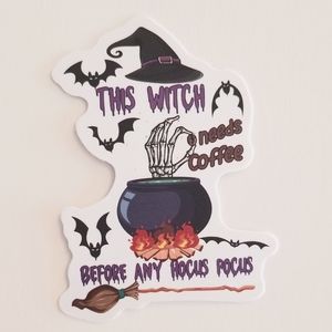 10/$10 Witchy Hocus Pocus Coffee Sticker